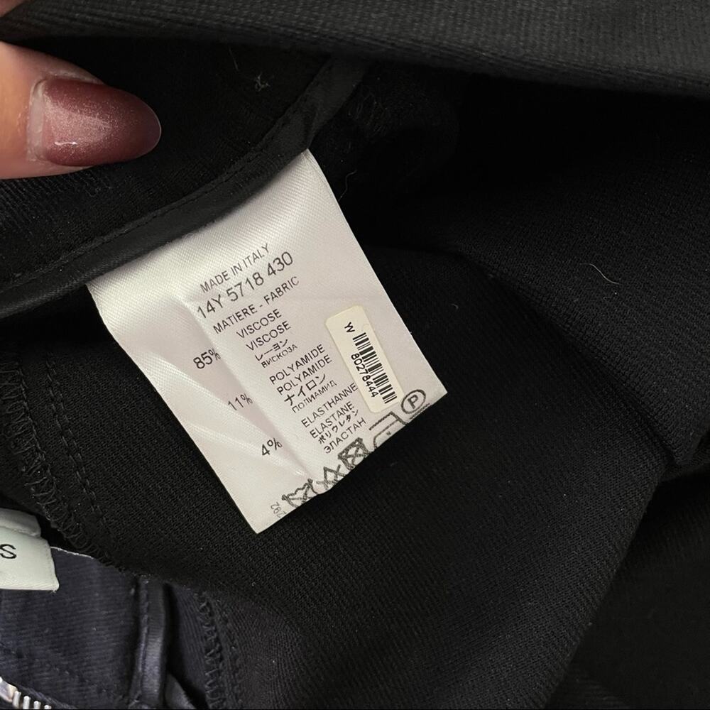 Givenchy Paris | Womens Black Slim Skinny Pant Ankle & Butt Zippers Luxury Small - Picture 5 of 10